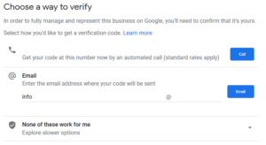 Verify your listing