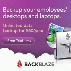 Backblaze advert