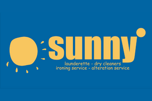 Sunny dry cleaners logo