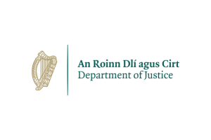Justice department Ireland logo